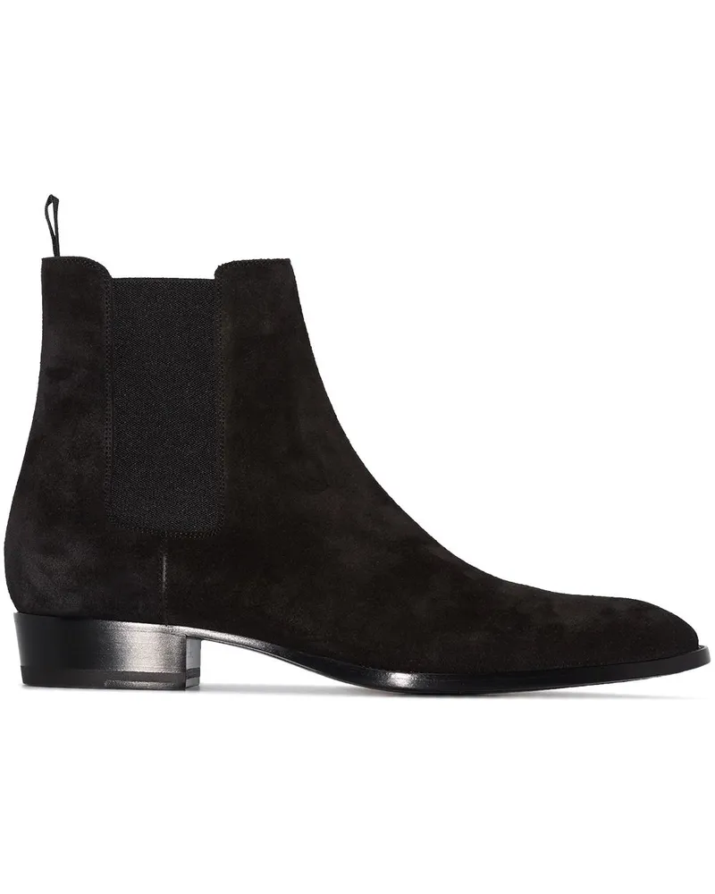 Saint Laurent Wyatt 30 Chelsea-Boots Braun