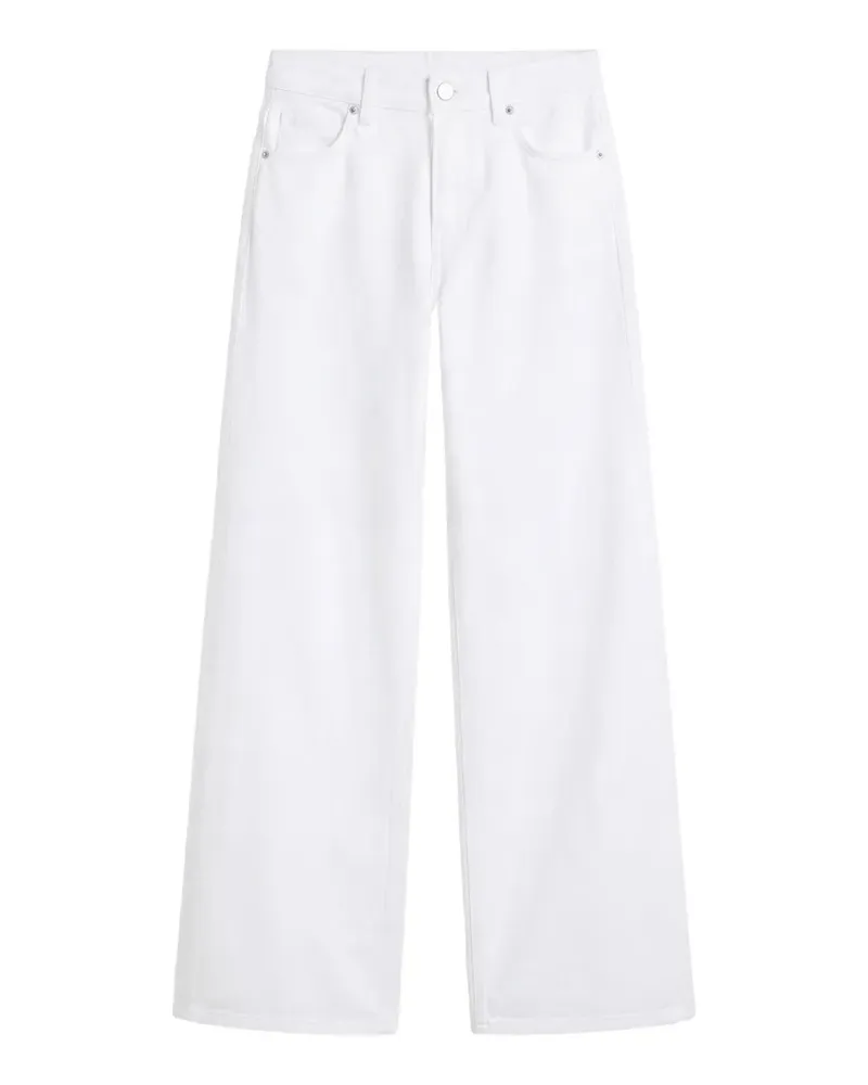 Reformation Cary Wide-Leg-Jeans - Weiß Weiß