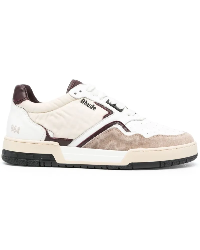 RHUDE Sneakers mit Logo-Stickerei - Weiß Weiß