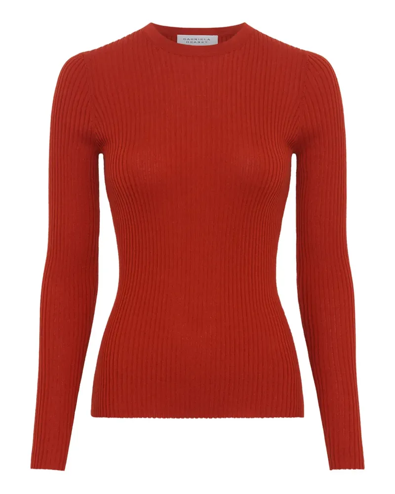 Gabriela Hearst Gerippter Browning Strickpullover - Orange Orange