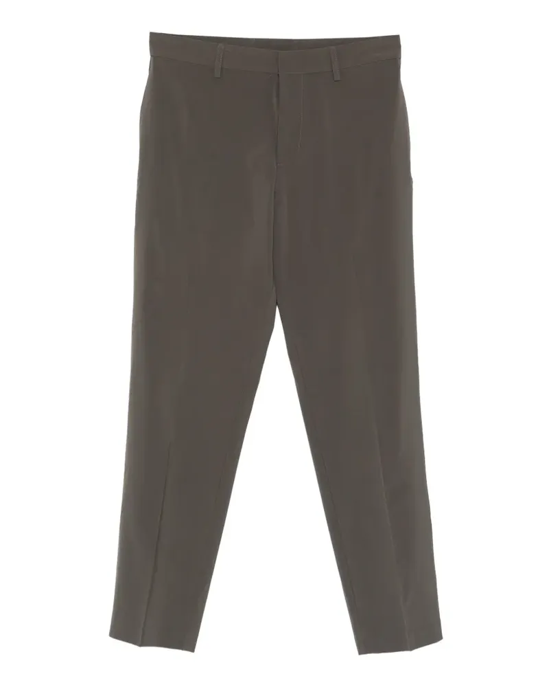 Emporio Armani creased-front trousers - Braun Braun