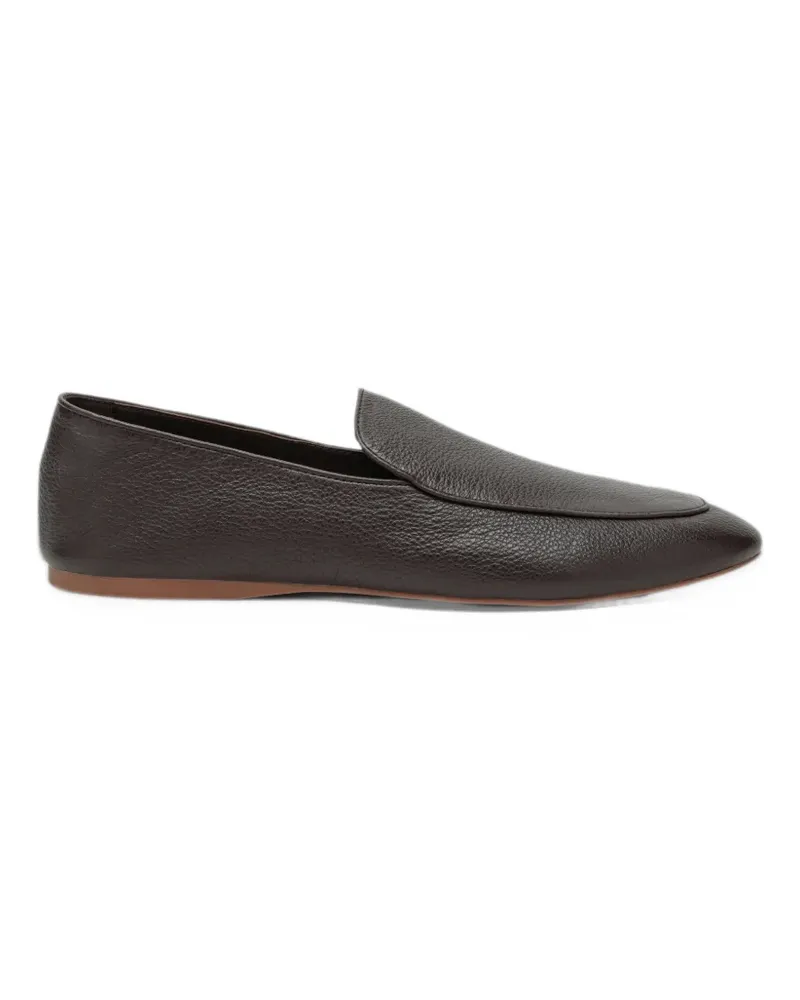 SENSO Marcel grained-leather loafers - Braun Braun