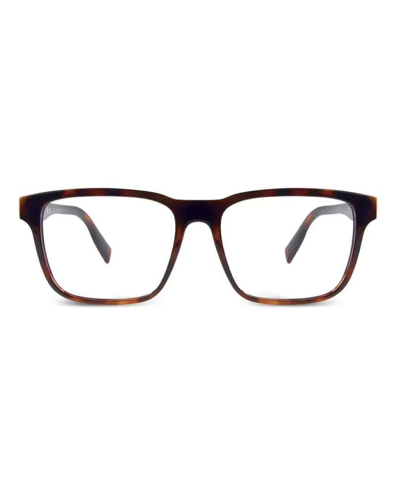 Lacoste Eckige Brille in Schildpattoptik - Braun Braun