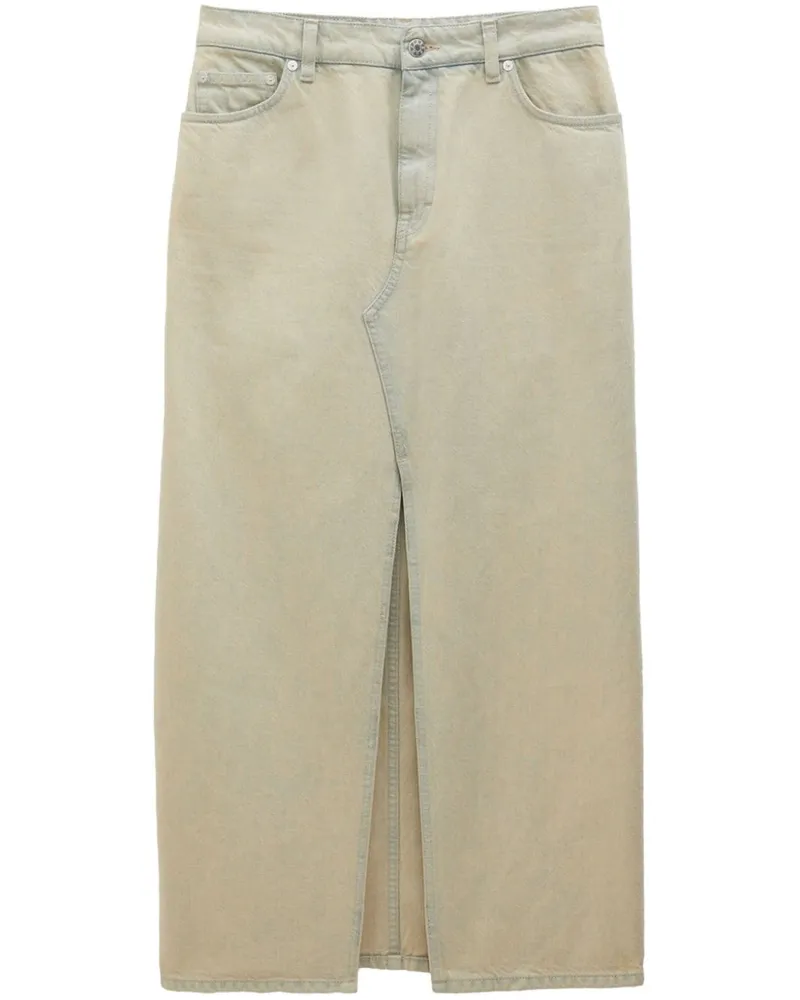 Filippa K Jeansrock mit Schlitz - Nude Nude