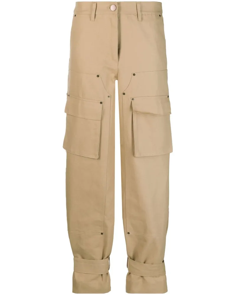 REMAIN Cargohose aus Canvas - Nude Nude