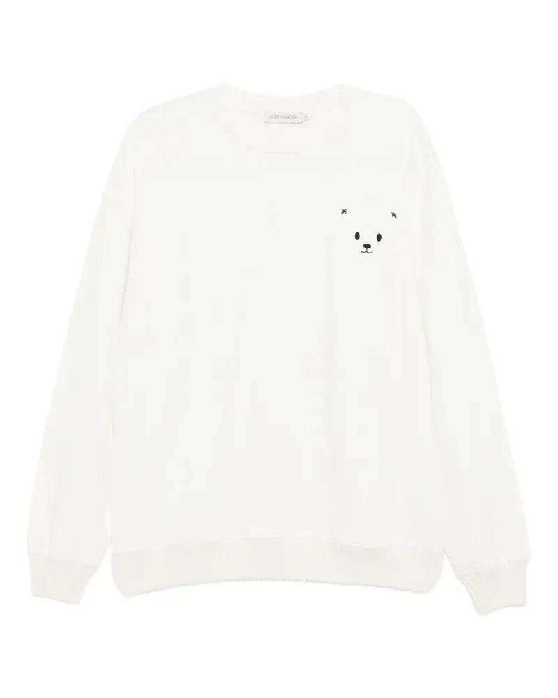 Joshua Sanders Sweatshirt mit Bärengesicht - Nude Nude