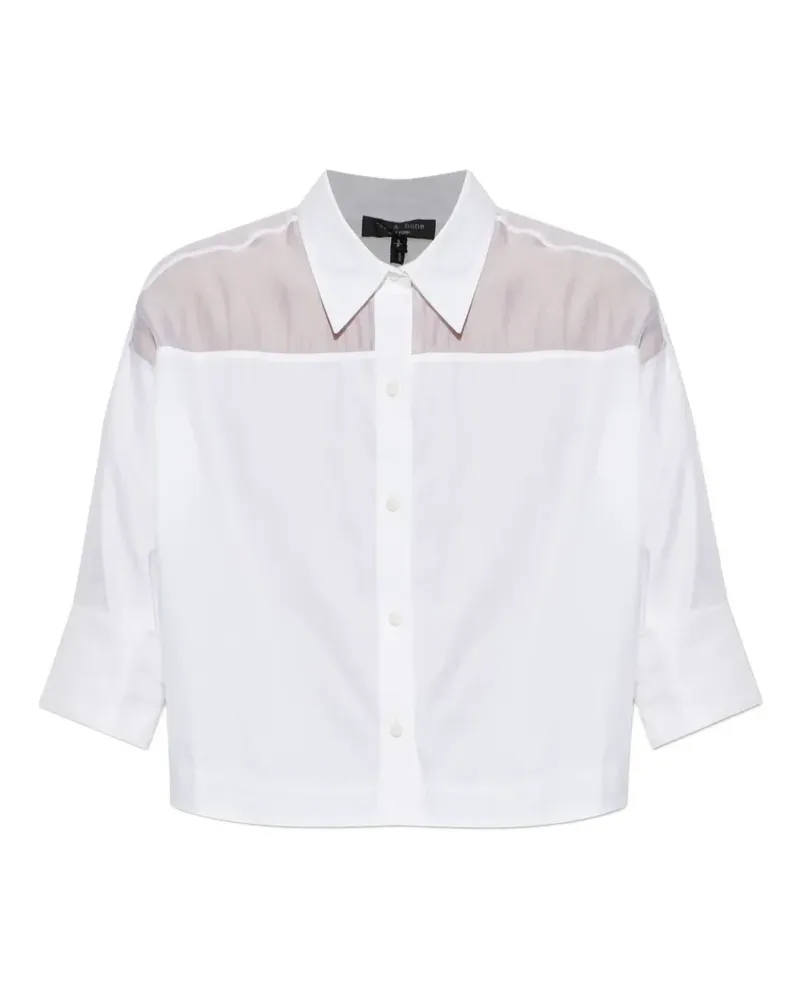 Rag & Bone Semi-transparentes Hemd - Weiß Weiß