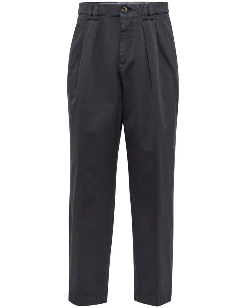 Brunello Cucinelli Hose mit Bundfalten - Schwarz Schwarz