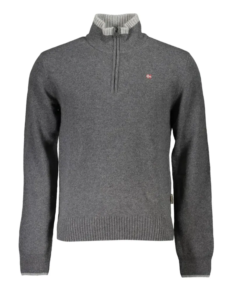 Napapijri quarter-zip mock-neck sweater - Grau Grau