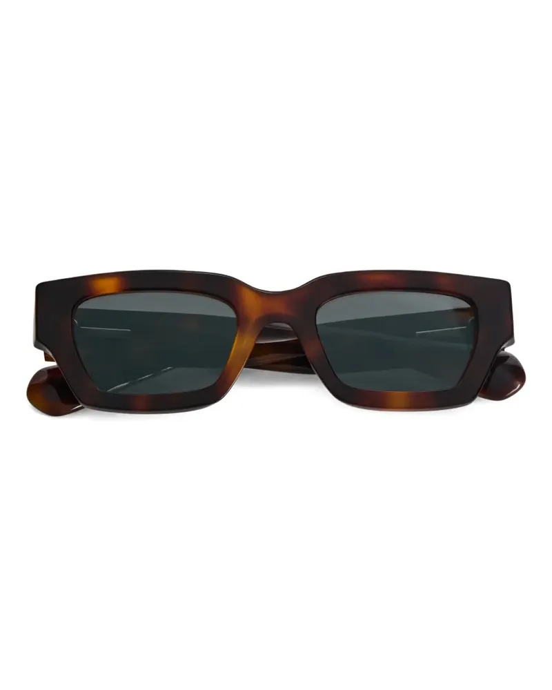 Jil Sander rectangular-frame sunglasses - Braun Braun