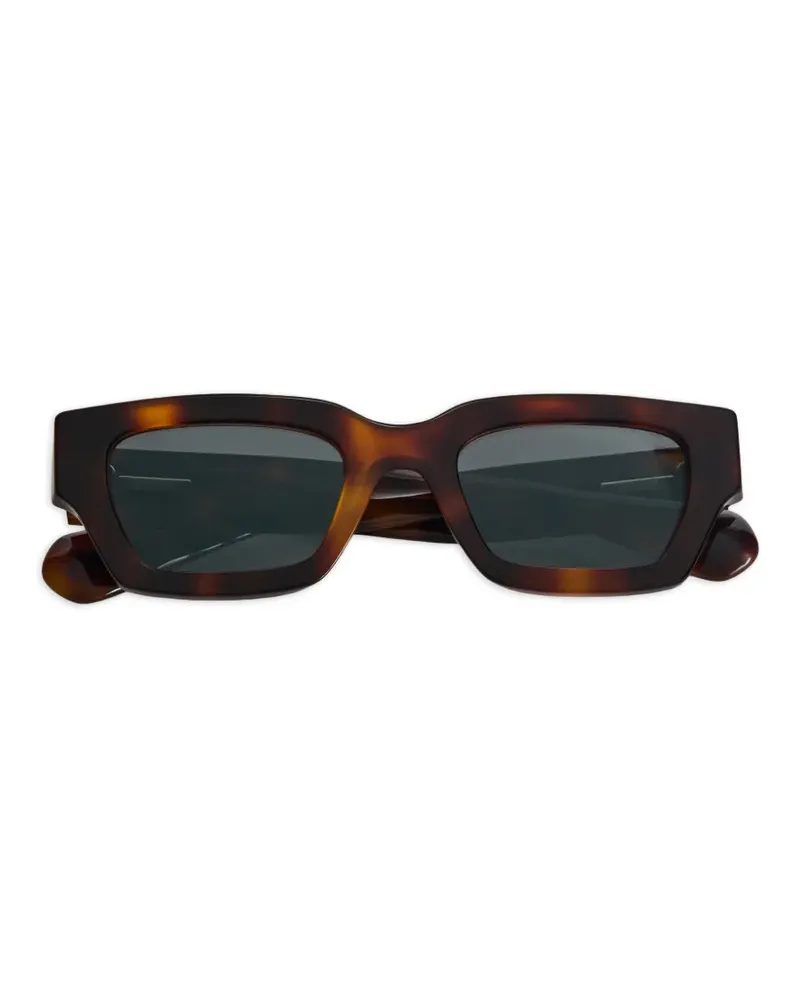 Jil Sander rectangular-frame sunglasses - Braun Braun