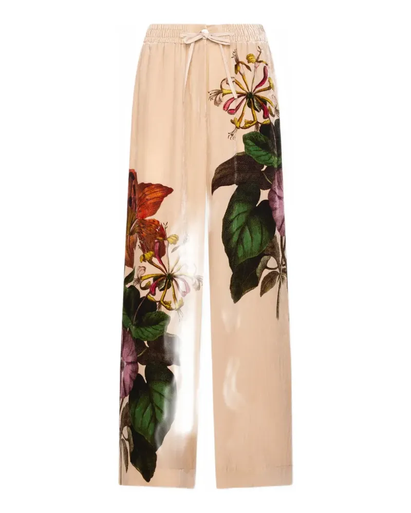 Pierre-Louis Mascia Kandox Hose mit Blumenprint - Nude Nude