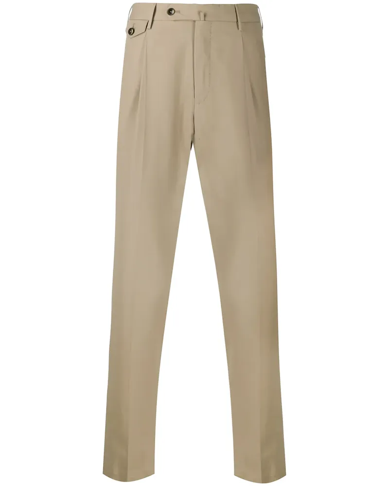 PT TORINO Chino mit hohem Bund - Nude Nude