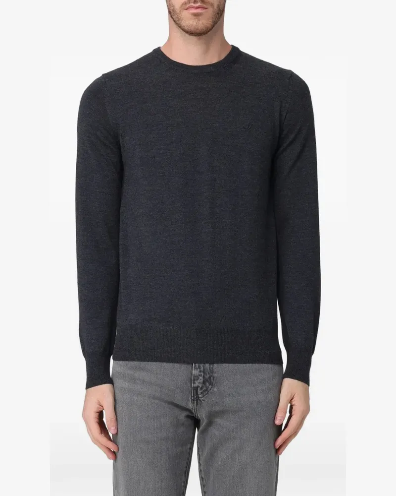 Brooksfield crew-neck wool sweater - Grau Grau