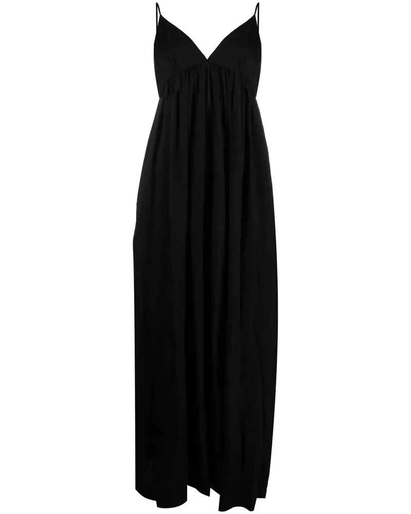 Uma Wang Midikleid mit Empire-Schnitt - Schwarz Schwarz