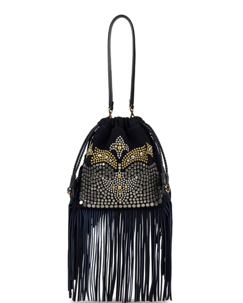 Etro Kleine Kalispera Beuteltasche mit Nieten - Blau Blau