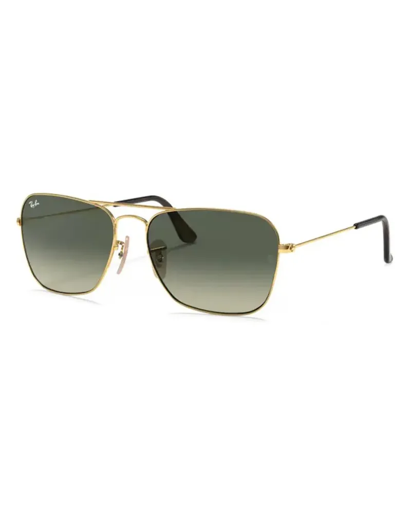 Ray Ban Sonnenbrille mit eckigen Gläsern - Gold Gold