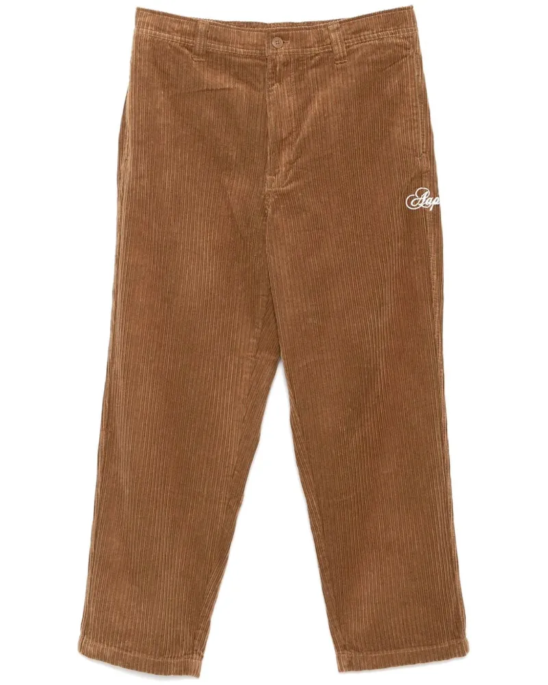 BAPE Hose aus Cord - Braun Braun