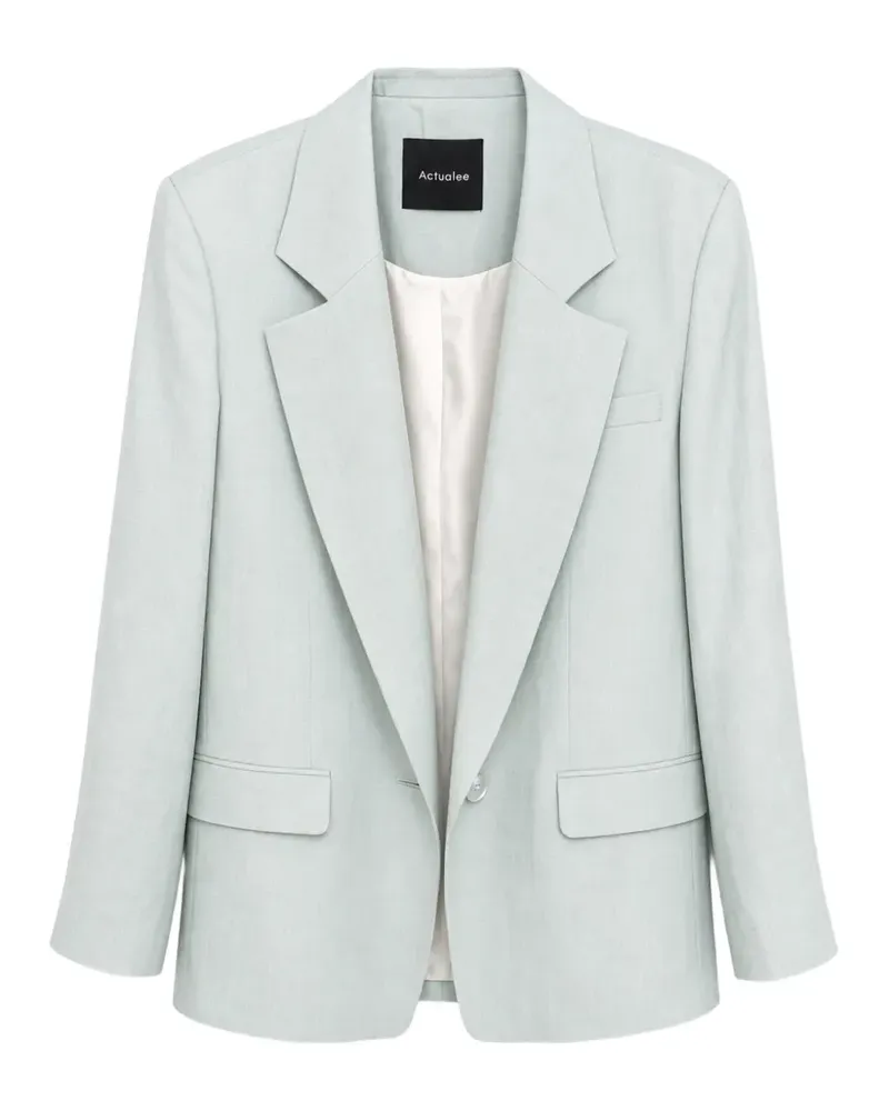 ACTUALEE single-breasted peak-lapel blazer - Grün Grün