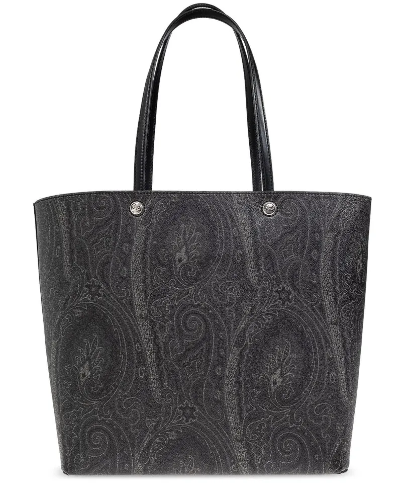 Etro Shopper mit Paisley-Print - Schwarz Schwarz