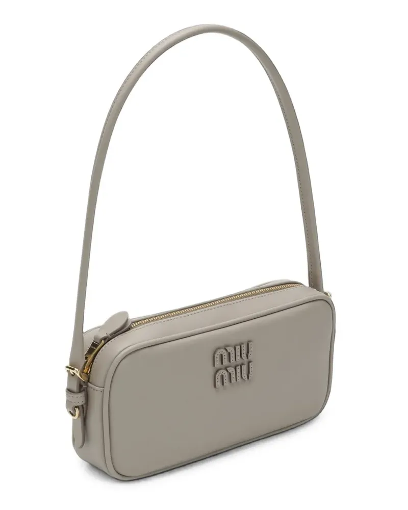 Miu Miu Mini-Tasche aus Leder - Grau Grau