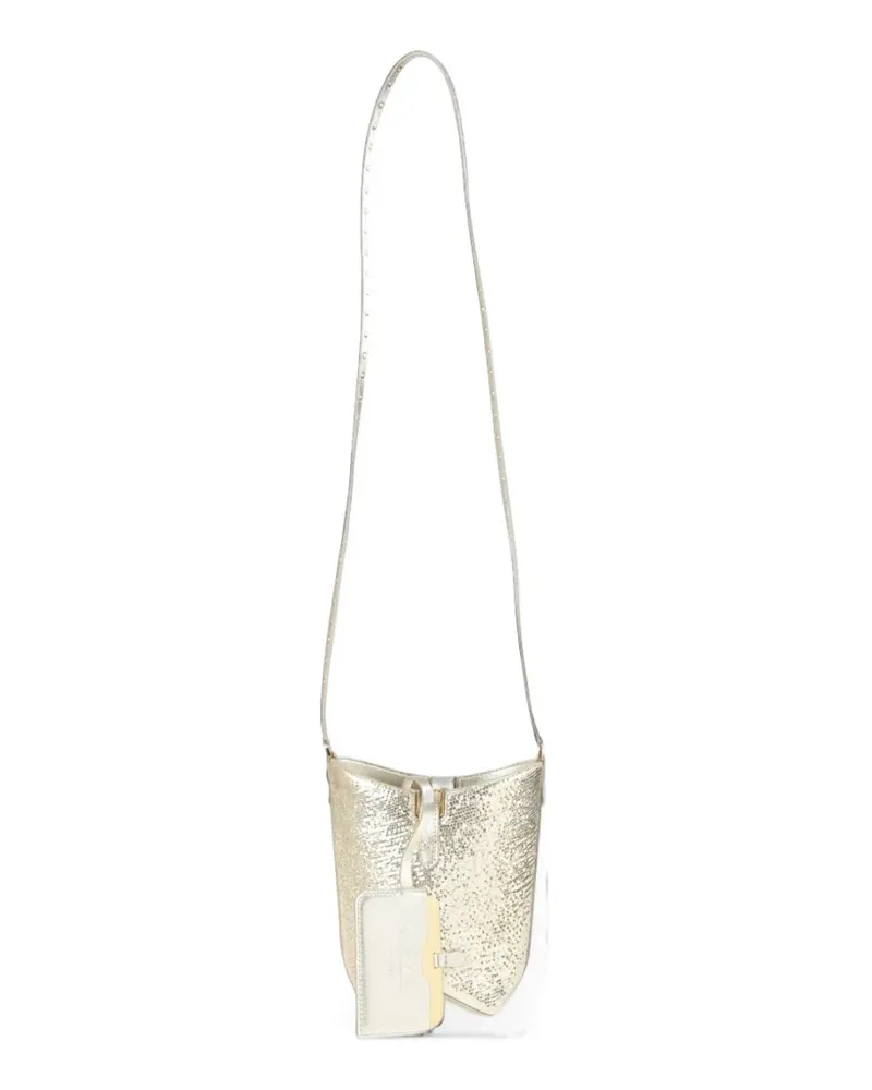 Lanvin Beuteltasche aus Leder mit Craquelé-Effekt - Gold Gold
