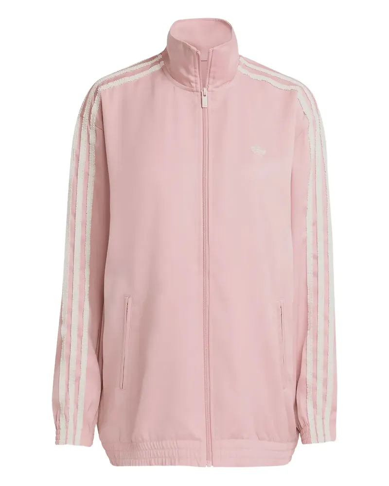 adidas Gestreifte Sportjacke - Rosa Rosa