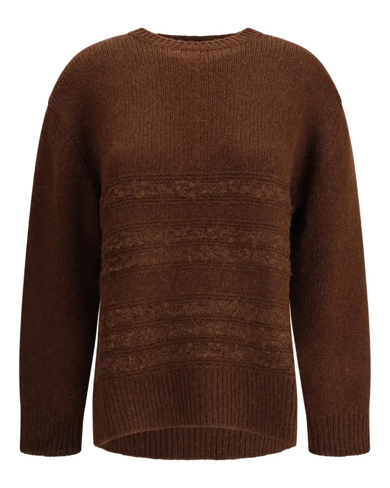 Fabiana Filippi Strukturierter Strickpullover - Braun Braun