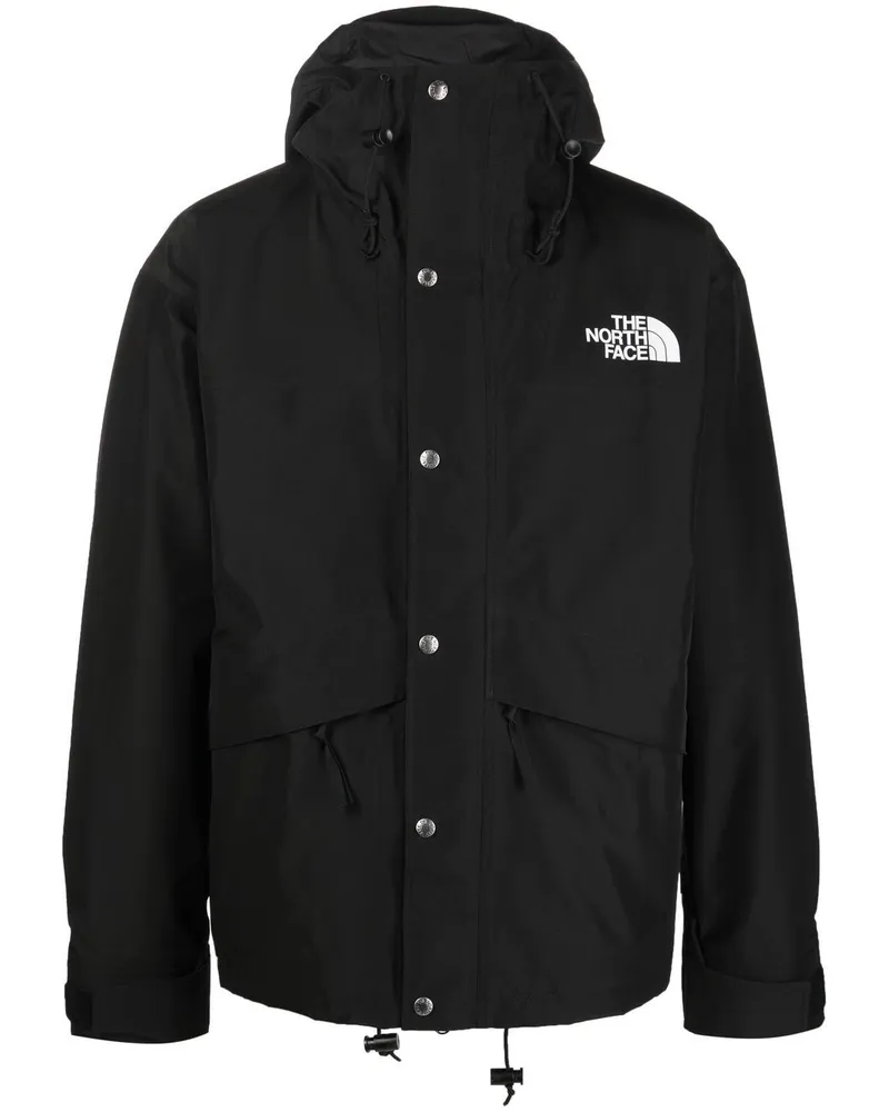 The North Face Windbreaker mit Logo-Stickerei - Schwarz Schwarz