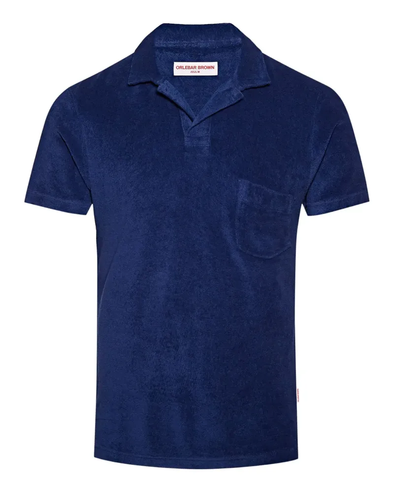 Orlebar Brown Kurzärmeliges Poloshirt - Blau Blau