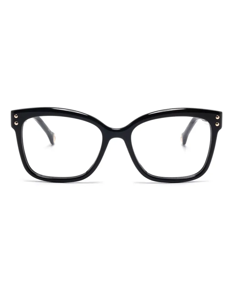 Carolina Herrera New York Brille mit eckigem Gestell - Schwarz Schwarz