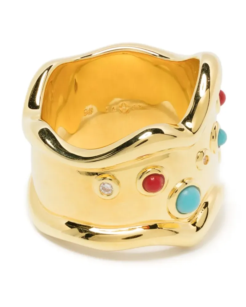 Eshvi Ring mit Kristallen - Gold Gold