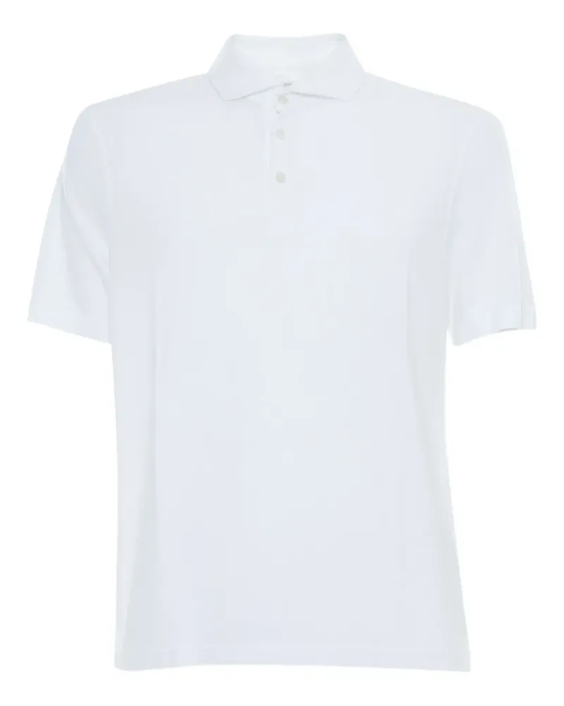 Fedeli Poloshirt mit Knopfleiste - Weiß Weiß