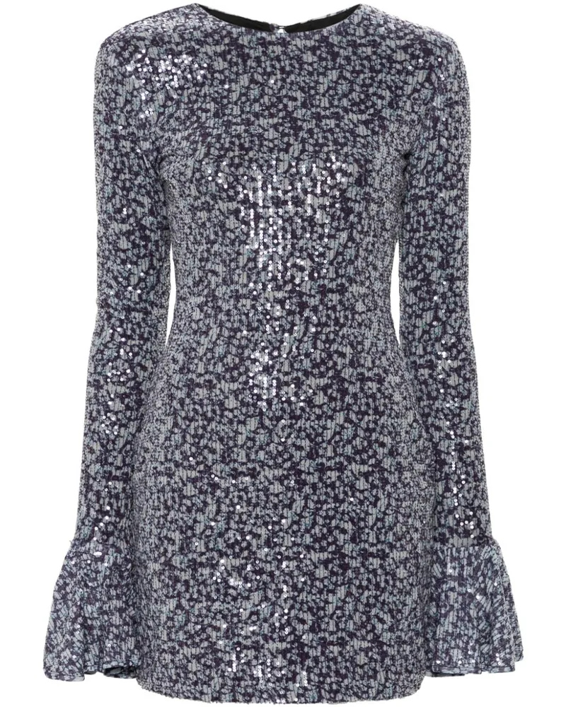 ROTATE Birger Christensen Minikleid mit Pailletten - Violett Violett
