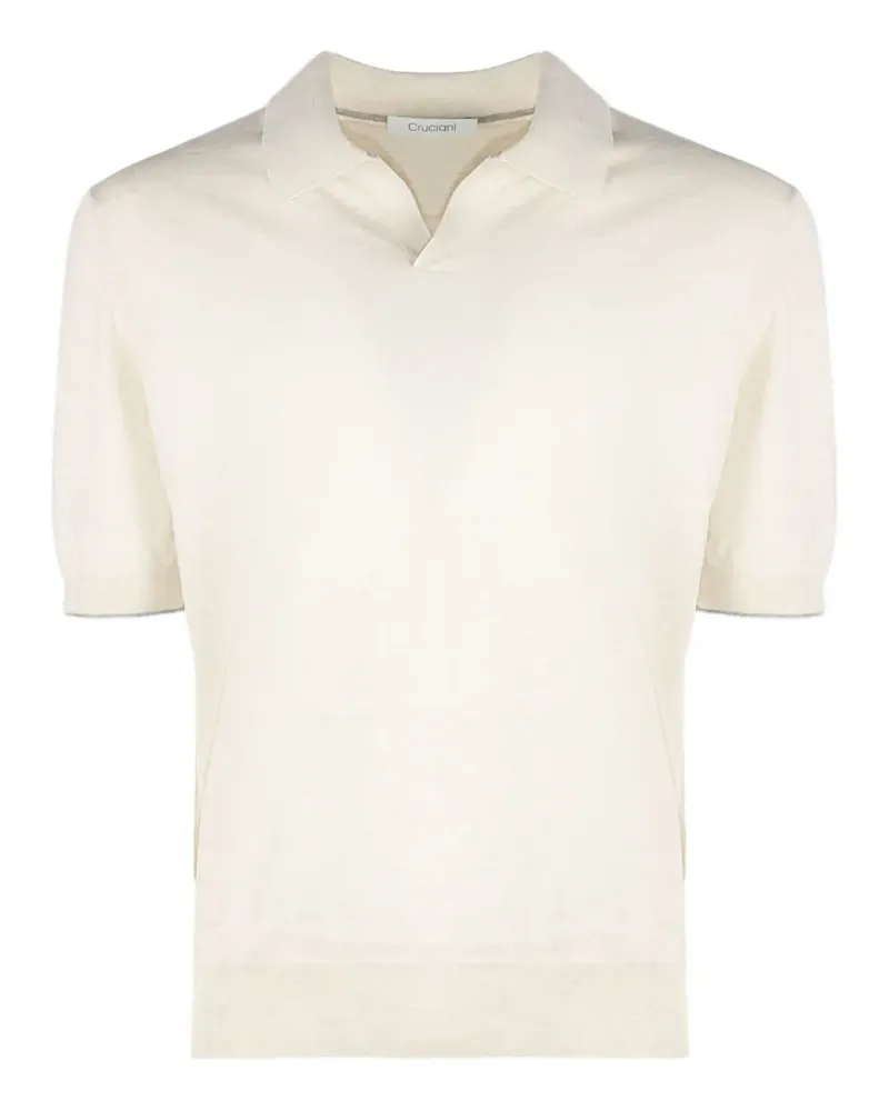 Cruciani T-Shirt mit Kragen - Nude Nude