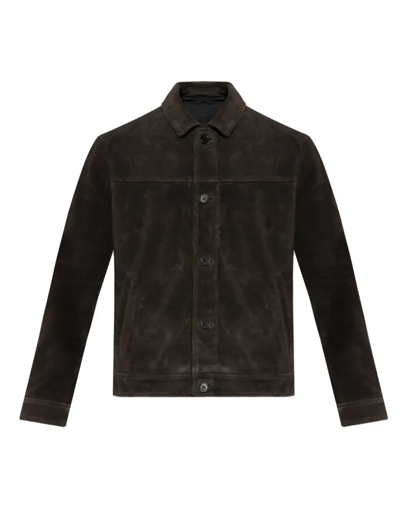 AllSaints Nates button-up jacket - Schwarz Schwarz