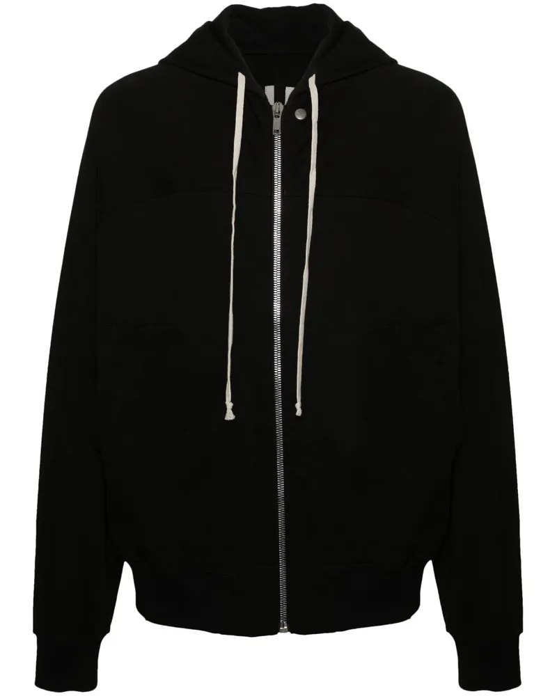 Rick Owens Kapuzenjacke mit Reißverschluss - Schwarz Schwarz