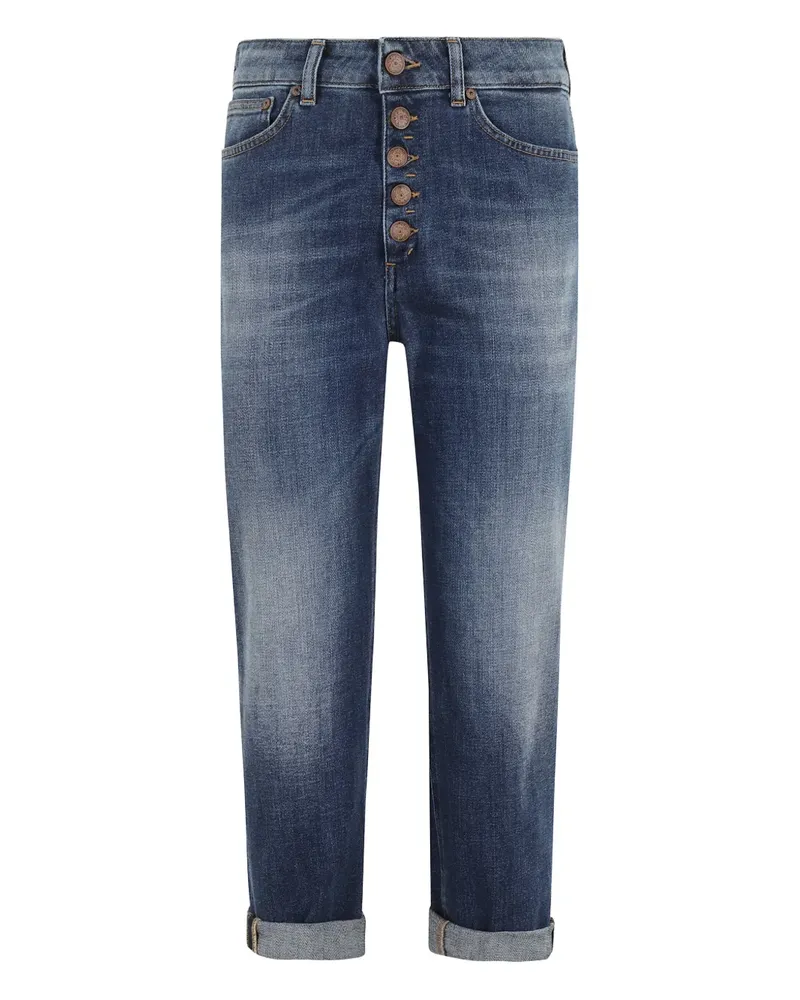 Dondup Jeans mit Logo-Patch - 800 BLU 800