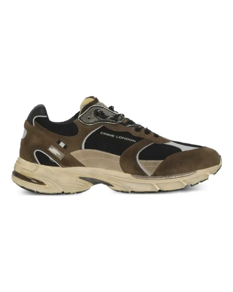 Crime Fugitive Sneakers mit Einsätzen - Braun Braun