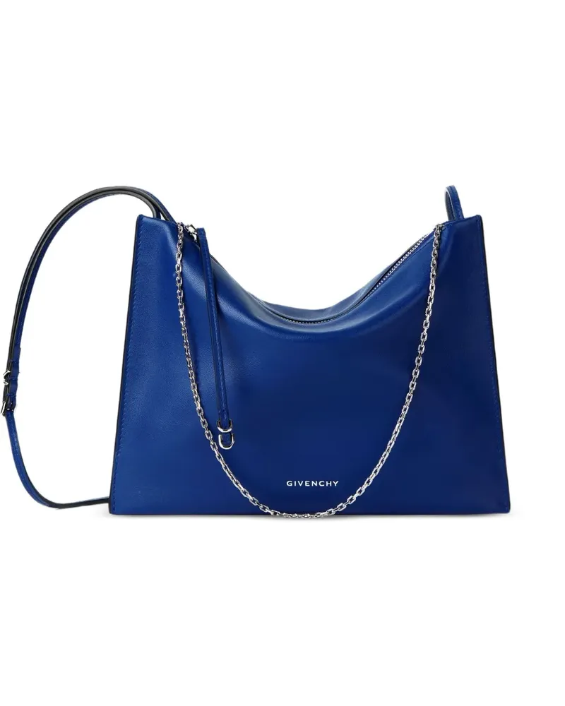 Givenchy Voyou Clutch aus glänzendem Leder - Blau Blau