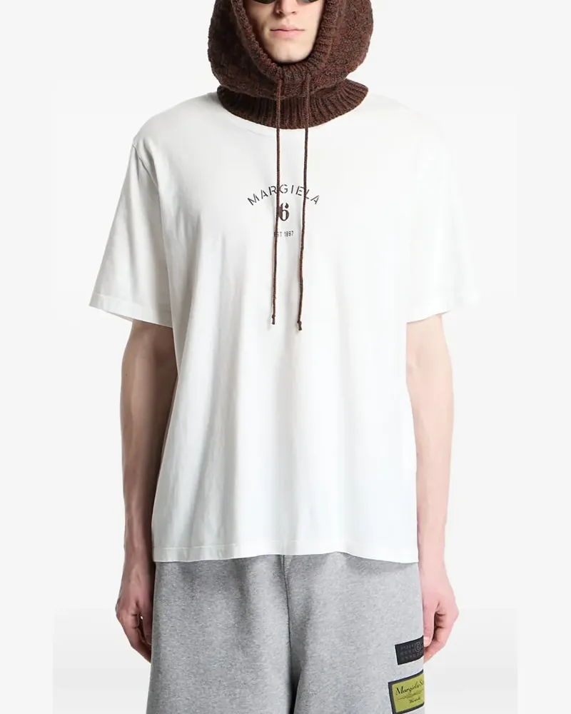 Maison Margiela logo-print T-shirt - Weiß Weiß