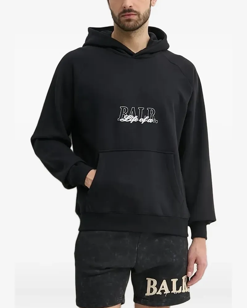 BALR. Hoodie mit Logo-Stickerei - Schwarz Schwarz