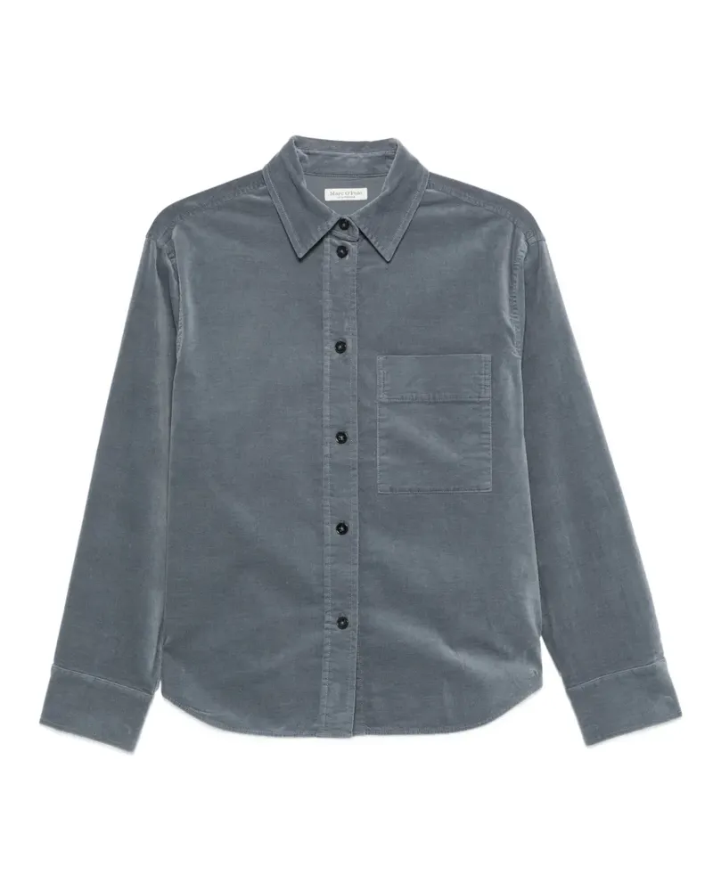 Marc O'Polo Hemd mit Brusttaschen - Blau Blau
