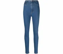 Jeggings mit hohem Bund - Blau