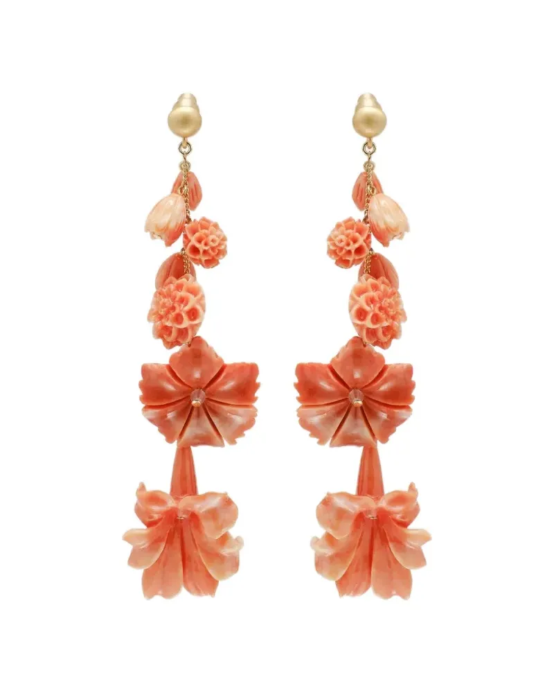 Cult Gaia Giana flower-drop earrings - Gold Gold