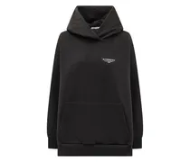 Hoodie mit Logo-Print - Schwarz