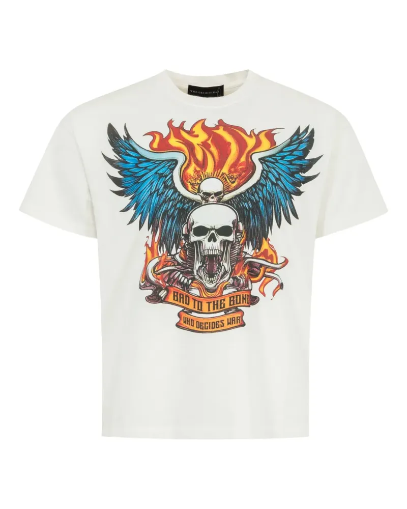 WHO DECIDES WAR T-Shirt mit grafischem Print - Nude Nude