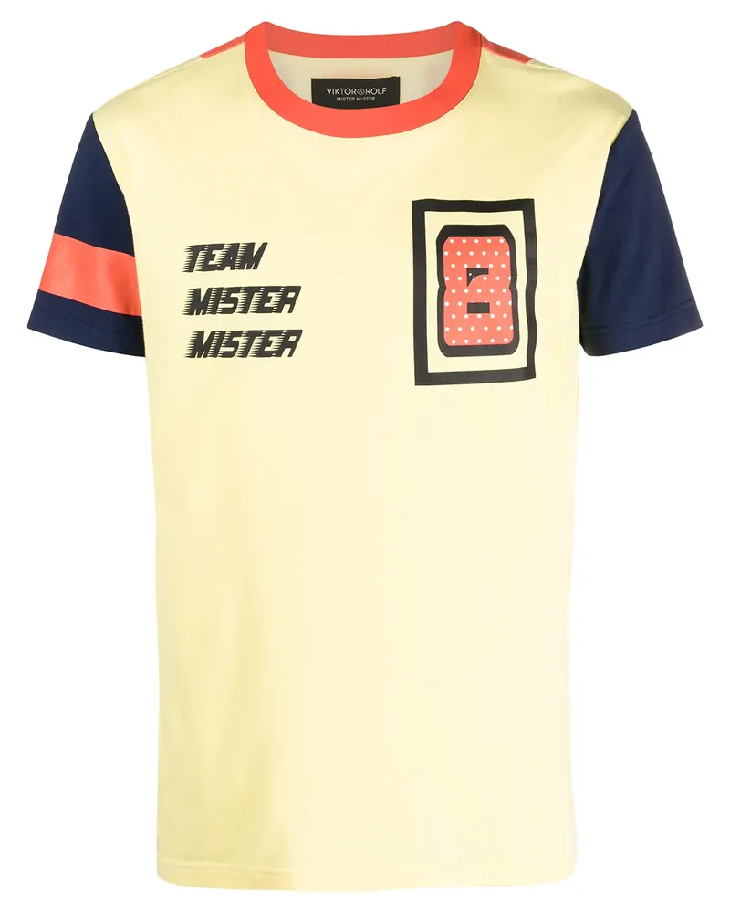 Viktor & Rolf T-Shirt mit grafischem Print - Gelb Gelb