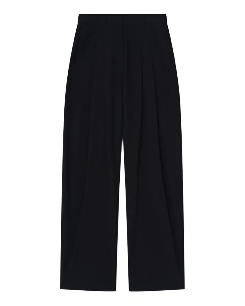 Nanushka Seka tapered-leg tailored silk trousers - Schwarz Schwarz
