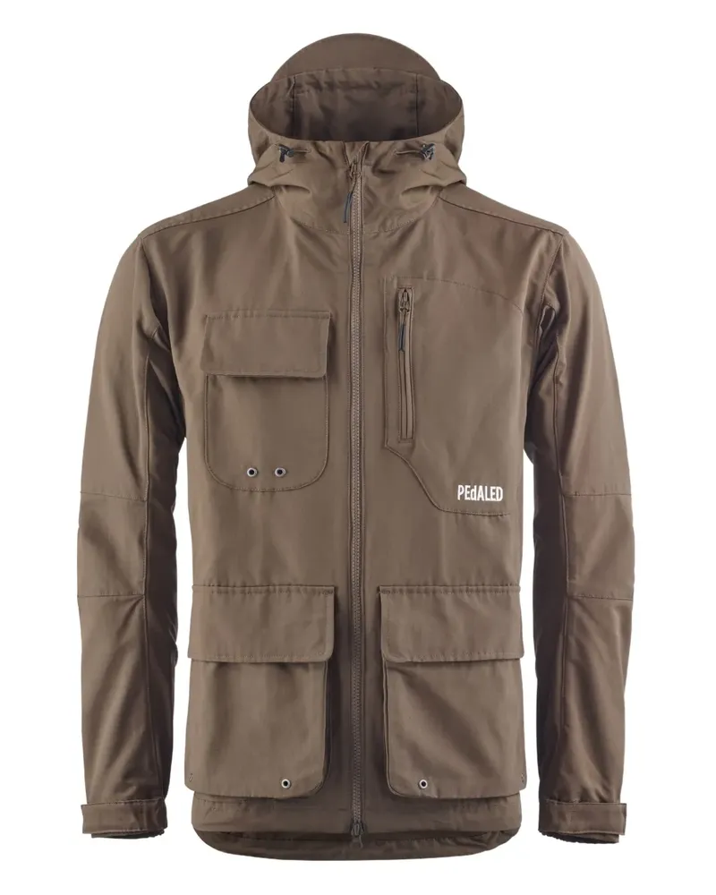 PEdALED Kapuzenjacke mit Logo-Stickerei - Braun Braun